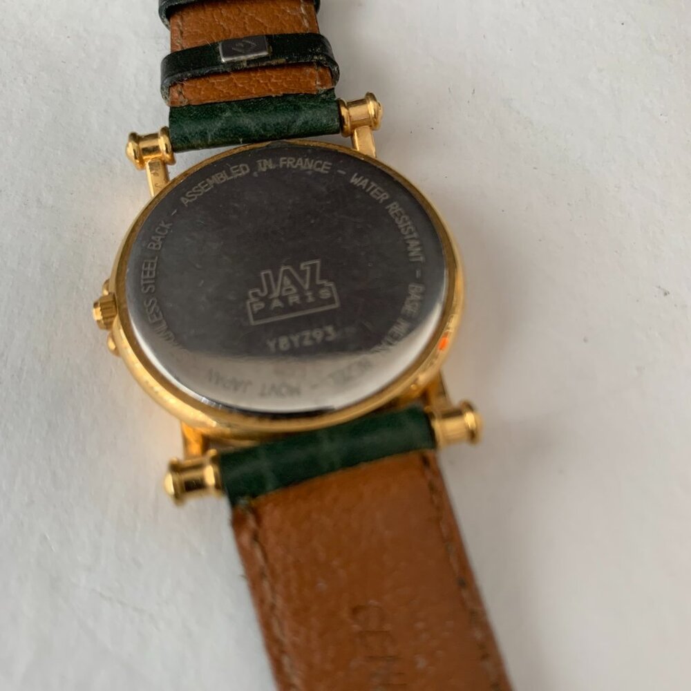 RARE VINTAGE JAZ PARIS 3385C Y8YZ93 Quartz Watch 1990's Assembled in France - Picture 5 of 11